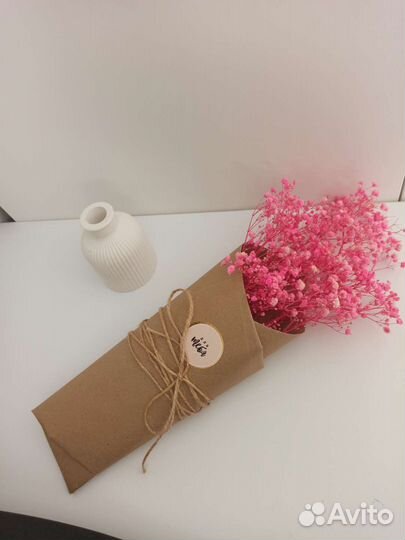 Букетик из стабилизированной гипсофилы