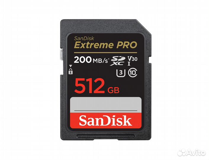 Карта sdxc SanDisk Extreme Pro на 512GB