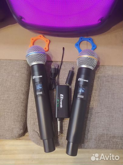 Микрофоны беспроводные караоке комплект