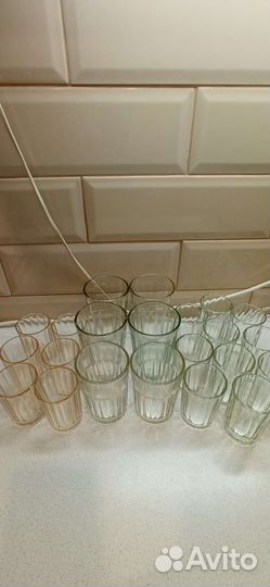 Стаканы и стопки гранёные СССР