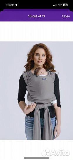 Слинг шарф diva milano трикотажный