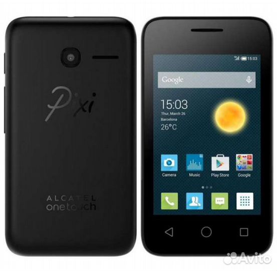 Смартфон Alcatel OneTouch 4009D Pixi 3 чёрный