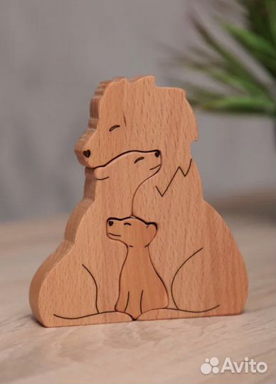 Фигуры из дерева на подарок на новый год