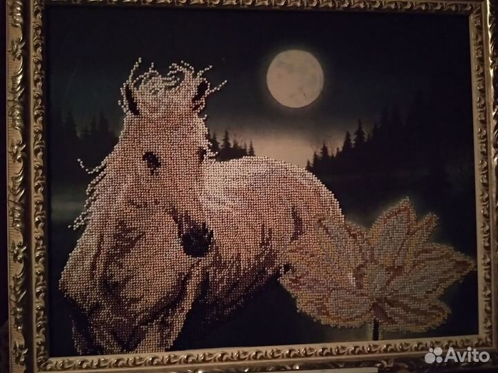 Карьтина лошадь бисером