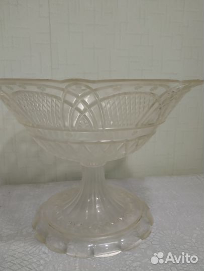 Ваза для фруктов на ножке СССР