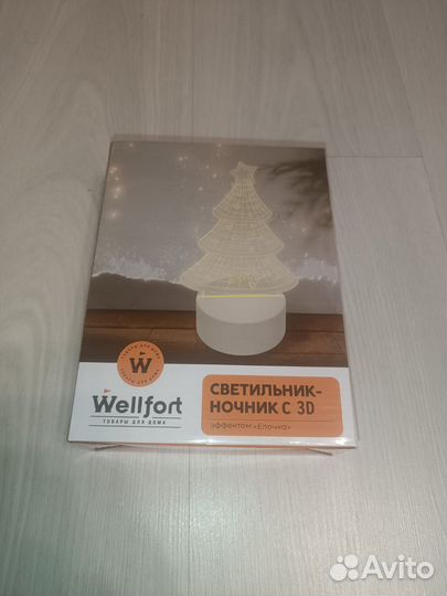 Светодиодный светильник ночник ëлка елка
