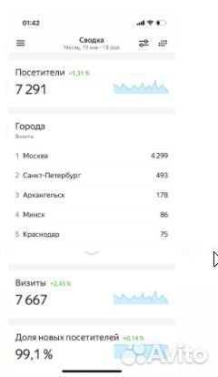 Продвижение сайтов в топ-1-10 за 1,5 мес