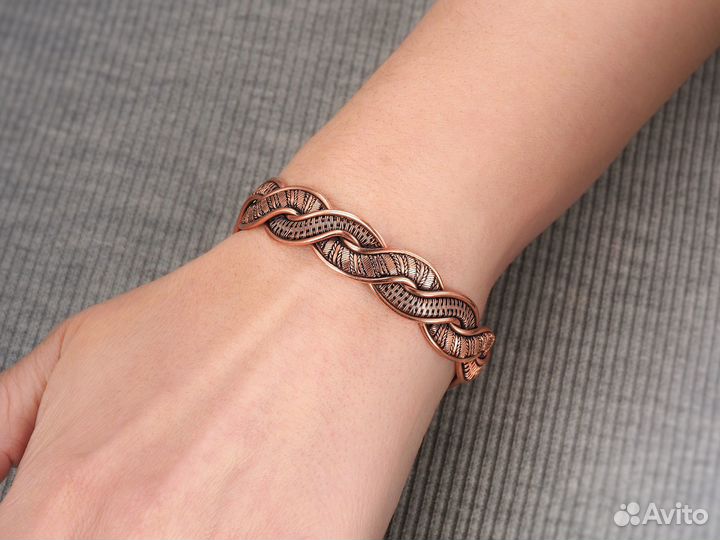 Браслет Медь Ручная работа Античный стиль WireWrap