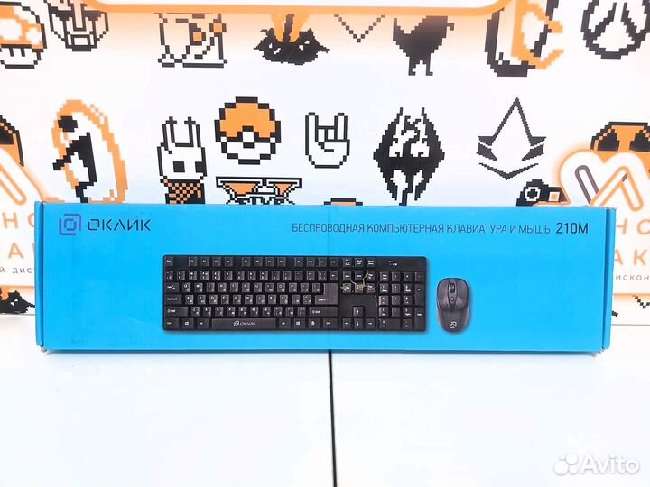 Комплект Oklick 210M, USB, беспроводной