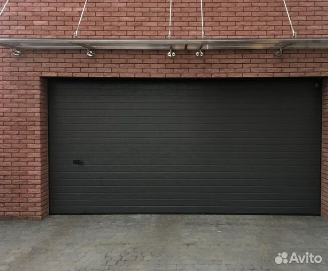 Гаражные секционные ворота Алютех