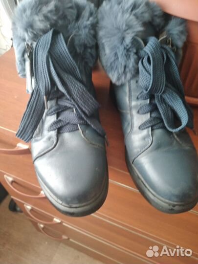 Зимние ботинки.Натуральная кожа