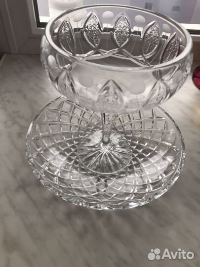 Ваза для фруктов с тарелкой