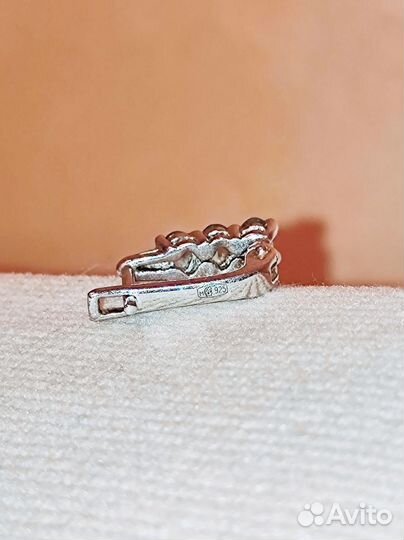 Серьги с изумрудами в серебре