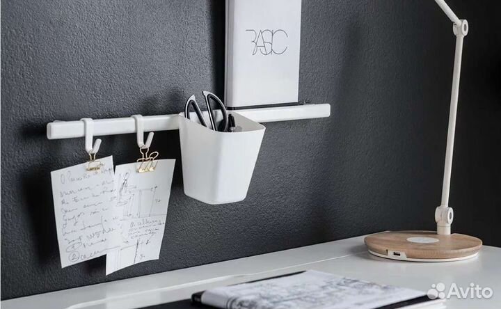 Рейлинг IKEA Суннерста+2 Контейнера+4 крючка