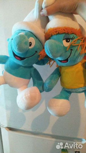 Пара новых смурфиков мини Маус заяц утуи