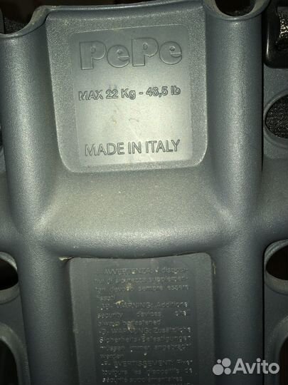 Велокресло Bellelli Pepe Standard серое