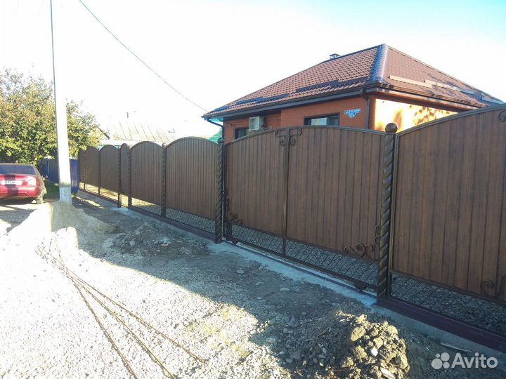 Заборы навесы кровельные работы