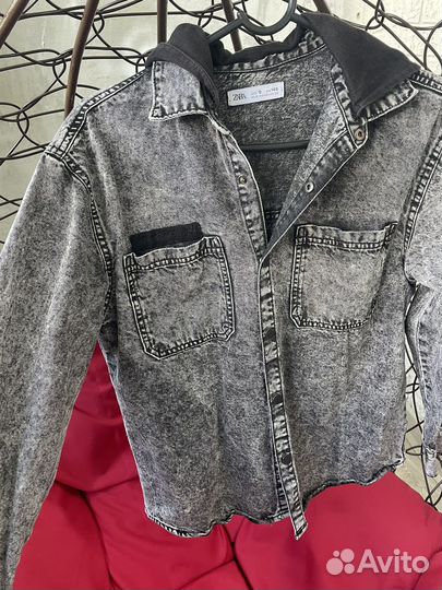 Джинсовая куртка zara 140 размер