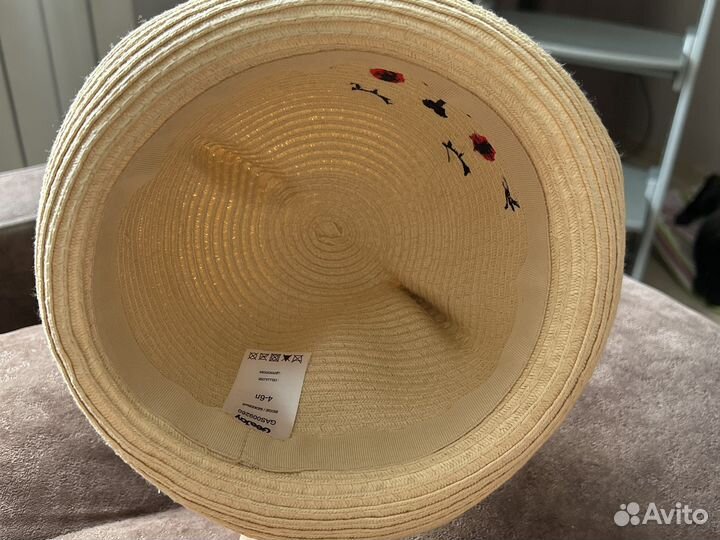 Соломенная шляпа детская