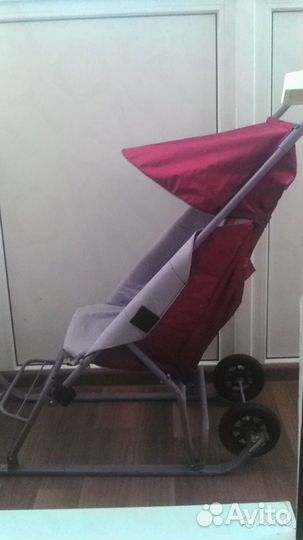 Санки-коляска(2 больших колеса)