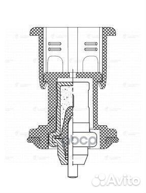 Термостат для а/м VW Polo Sedan (15) / (20) 1.6i