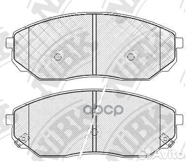 Колодки тормозные дисковые перед KIA sorento I