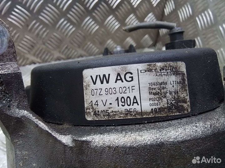 Генератор Volkswagen Touareg, 2006 07Z903021F