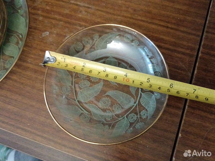 Стеклянный набор для десертов