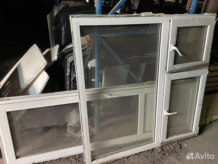 Окно пластиковое с болконной дверью