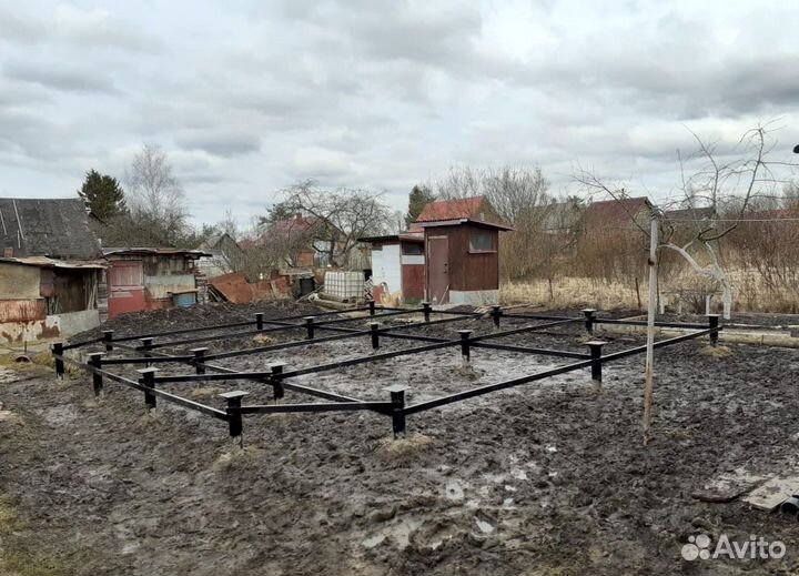 Винтовые сваи под ключ Фундамент на винтовых сваях