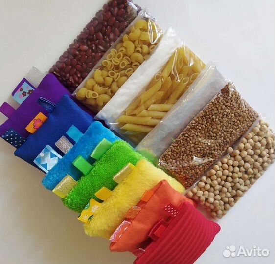 Сенсорные мешочки мантессори