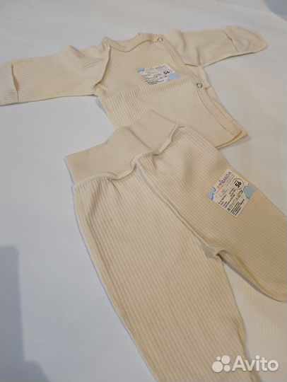 Ползунки/распашонка новые, р56