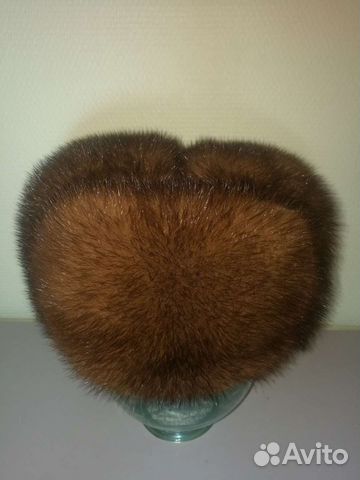 Норковая шапка мужская новая