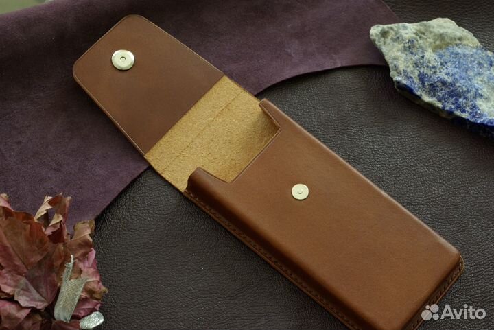 Чехол на телефон Z fold 4. На заказ. Кожа Handmade