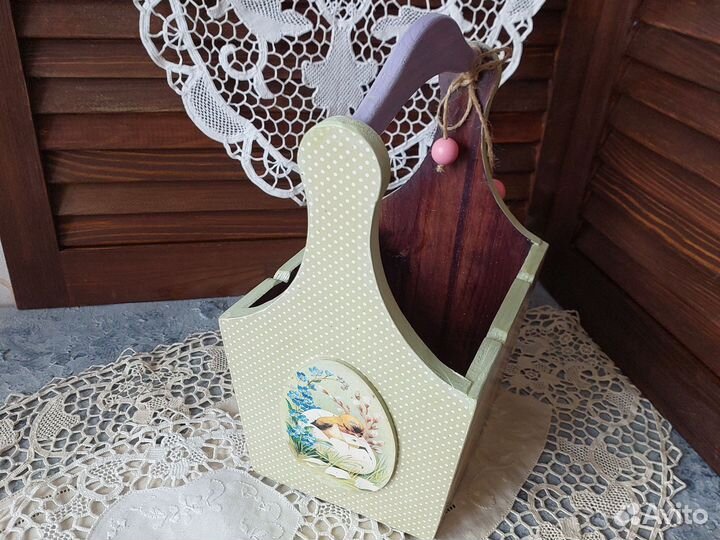 Лукошко пасхальное новое декор кухни