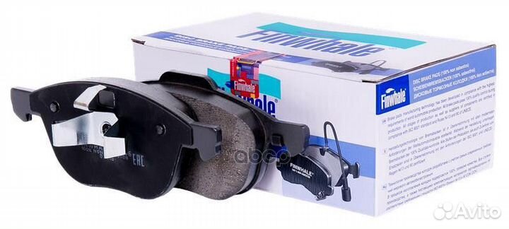 Колодки тормозные дисковые перед V386 Finwhale