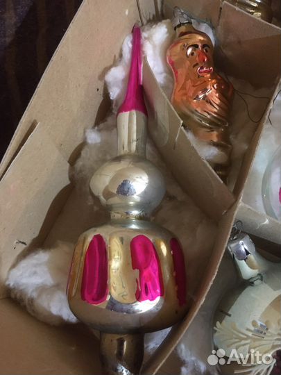 Набор ёлочных украшений СССР