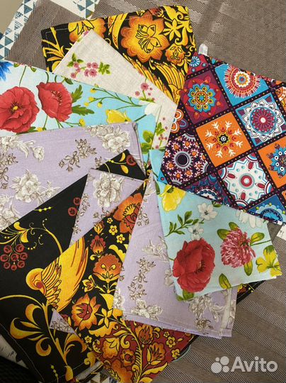 Набор 10 шт кухонные полотенца рогожка