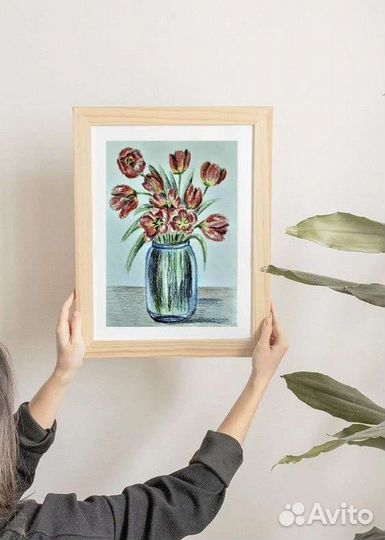 Картина карандашами 