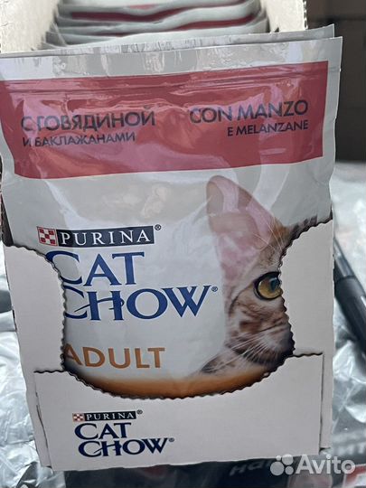 Корм д/взр. кошек Cat Chow с гов. - 104 шт