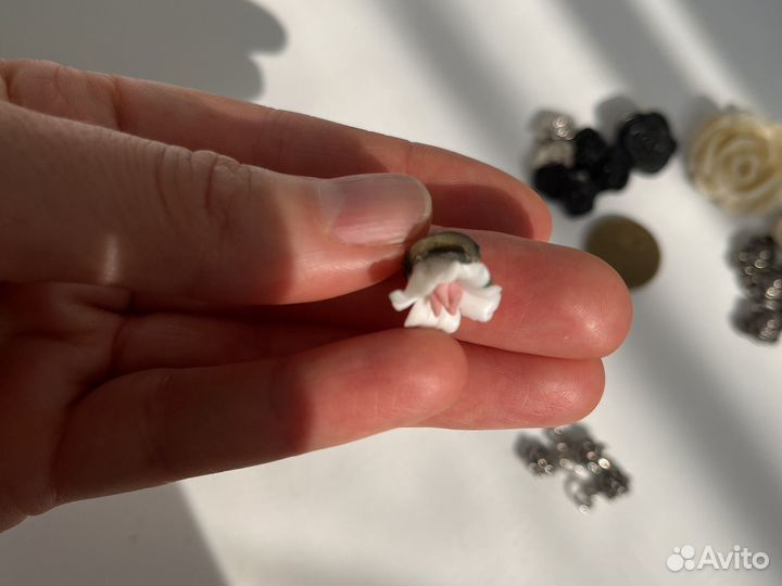 Розы: пуговицы, декор для одежды