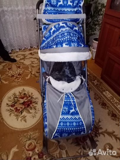 Детские санки коляска
