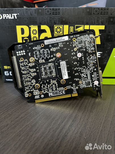 Видеокарта Palit GeForce GTX 1660 super StormX 6Gb
