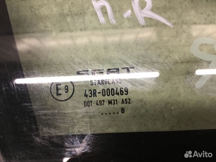 Стекло кузовное глухое правое Seat Leon (1P1) 2005