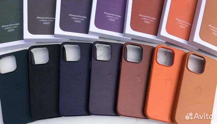 Чехол Leather Case на iPhone 12 Pro/Pro max