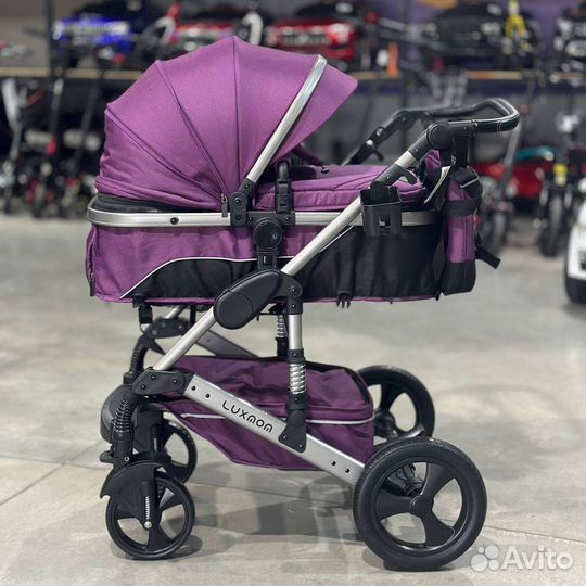 Коляска 2в1 трансформер Новинка (фиолетовый)