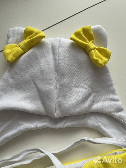 Шапка+ снуд и пинетки