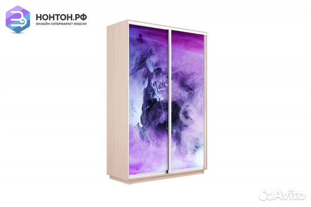 Шкаф-купе 2-х дверный Нонтон фото №1011 / дуб моло