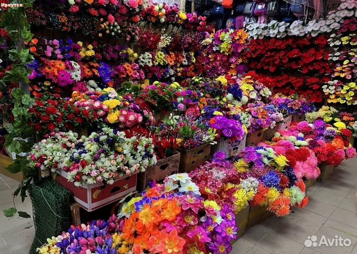 Искусственные цветы новые большой выбор