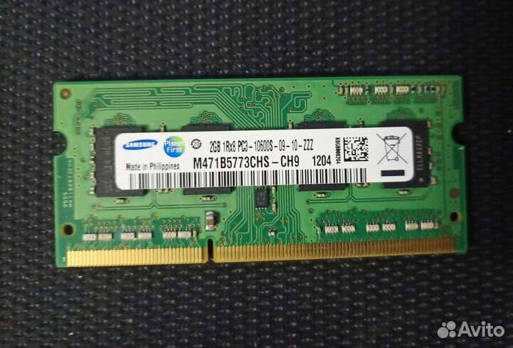 Sodimm DDR3 2Gb 1Gb для ноутбука